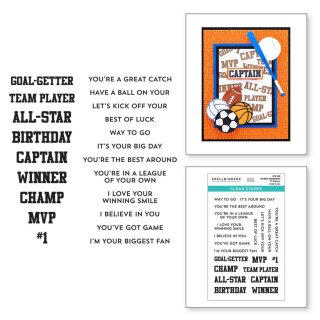 Spellbinders All-Star Sentiments Clear Stamp