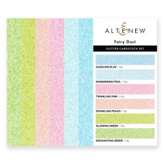 Altenew Glitter Cardstock Fairy Dust 6 Farben a 4 Stück