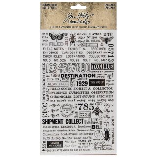 Tim Holtz Idea-ology Specimen Remnat Rubs