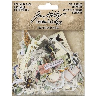 Tim Holtz Idea-ology Field Notes Emphera Snippets