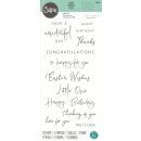 Sizzix Clear Stamps Set 13PK Daily Sentiments by Lisa Jones