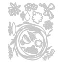 Sizzix Thinlits Die Set 14PK Vault Funky Floral Wreath by...