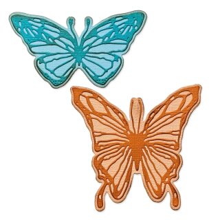 Sizzix Thinlits Die Set 4PK Vault Scribbly Butterfly by Tim Holtz