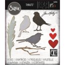 Sizzix Thinlits Die Set 8PK Vault Lovebirds by Tim Holtz