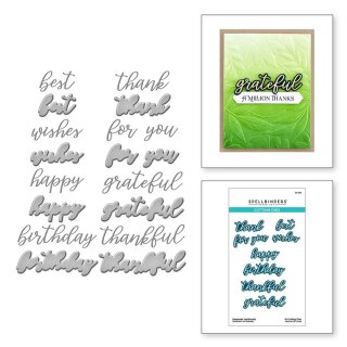 Spellbinders Serenade Sentiments Etched Dies