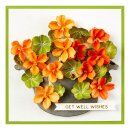 Spellbinders Nasturtium and Galvanized Wash Bucket Etched Dies