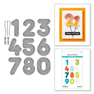 Spellbinders Birthday Balloons Etched Dies