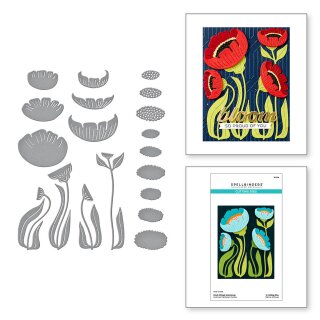 Spellbinders Fresh Picked Anemones Etched Dies