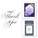 Spellbinders Copperplate Thank You Press Plate
