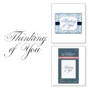 Spellbinders Copperplate Thinking of You Press Plate