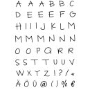 Clear Stamp/ Silikon Alphabet A-Z  Grossbuchstaben