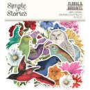 Papierstreuteile Simple Vintage Essentials Color Palette Floral & Bird Bits & Pieces 45 Stk