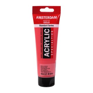 Amsterdam Standard Acrylfarbe Metallicrot 832