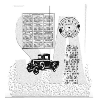 Tim Holtz Stampers Anonymous Cling Mount Stamps - Elements of Time