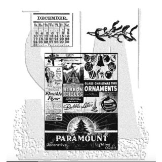 Tim Holtz Stampers Anonymous Cling Mount Stamps - Holidays Past