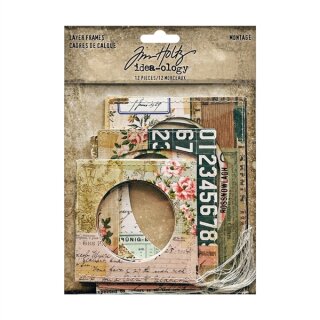 Idea-ology Tim Holtz Layer Frames Montage 12 Stück