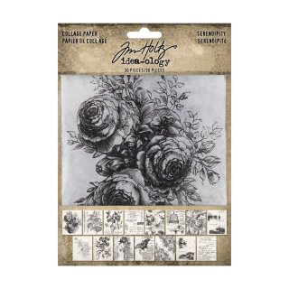 Idea-ology Tim Holtz Collage Paper Serendipity 30 Stk