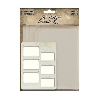 Tim Holtz idea-ology Folio Folders 6 Stück