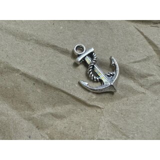 Anhänger Anker 25x17,5mm 1 Stück silberfarben