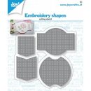 Stanzschablone Stickgrundlagen 4 Stück