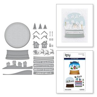 Spellbinders Simons Snow Globe Etched Dies