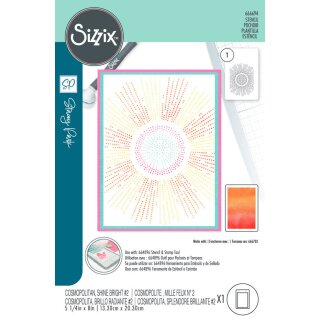 Sizzix Stencil by Stacey Park Cosmopolitan, Shine Bright #2