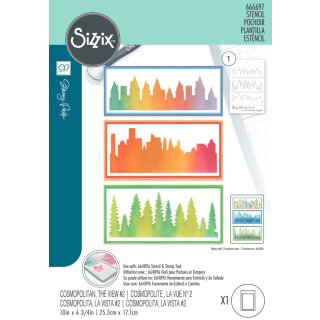 Sizzix Stencil by Stacey Park Cosmopolitan, The View #2