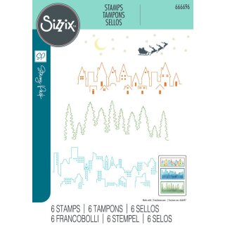 Sizzix Clear Stamps by Stacey Park Cosmopolitan, The View