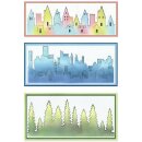Sizzix Clear Stamps by Stacey Park Cosmopolitan, The View