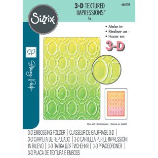 Sizzix 3D Textured Impressions by Stacey Park Cosmopolitan, Golden Rings