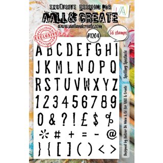 Stamp Set A5 Spelling Spectacle Alphabet