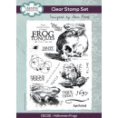 Sam Poole Clear Stamp Halloween Frogs