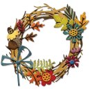 Sizzix Thinlits Die by Tim Holtz Vault Foliage Wreath 14 Dies