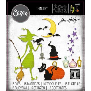 Sizzix Thinlits Die by Tim Holtz Vault Wicked 15 Dies