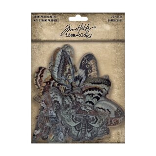 Tim Holtz Halloween Transparencies, Moths