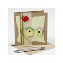 Karten und Couverts im Set zu je 10 Stk 12,5x12,5cm