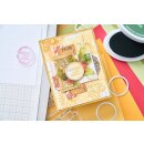 Sizzix Framelits Die w/Stamps by 49 and Market A5 Pencil Line Holly