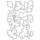 Sizzix Framelits Die w/Stamps by 49 and Market A5 Forever Leaves (8+8pcs)