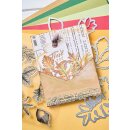 Sizzix Framelits Die w/Stamps by 49 and Market A5 Forever Leaves (8+8pcs)