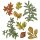 Sizzix Framelits Die w/Stamps by 49 and Market A5 Forever Leaves (8+8pcs)