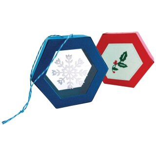 Sizzix Thinlits Die by Catherine Pooler Hanging Ornament Box  12pcs