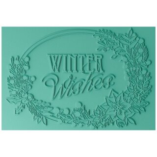Sizzix 3D Textured Impressions by Jen Long Winter Wishes
