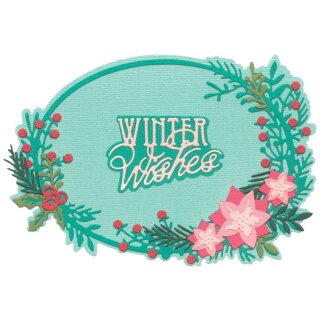 Sizzix Thinlits Die by Jen Long Winter Wishes #2 (14pcs)
