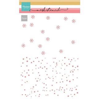 1 Schablone, Schneeflocken & Schneesterne A5