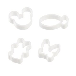 Miniatur Austecher 1cm aus Kunststoff 4 Stück