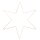 Glorex Metallstern 6-Zack Champagner 40 cm