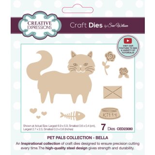 Sue Wilson Craft Die Pet Pals Bella 69x59mm