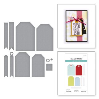 Spellbinders Essential Tags Etched Dies