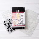 Sizzix Studio Stamps & Stencils Set Retro by Vic Hollins