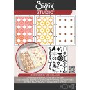 Sizzix Studio Stamps & Stencils Set Retro by Vic Hollins